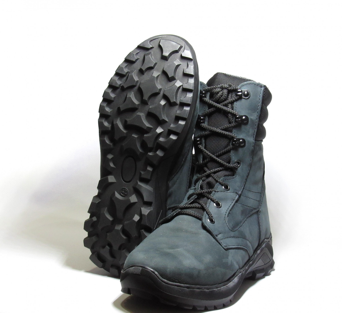 Берці зимові з мембранним утеплювачем до -20'С, взуття для військових, Нацгвардії, поліції KROK BЗ4, 44 розмір, чорні, 01.44 - зображення 1
