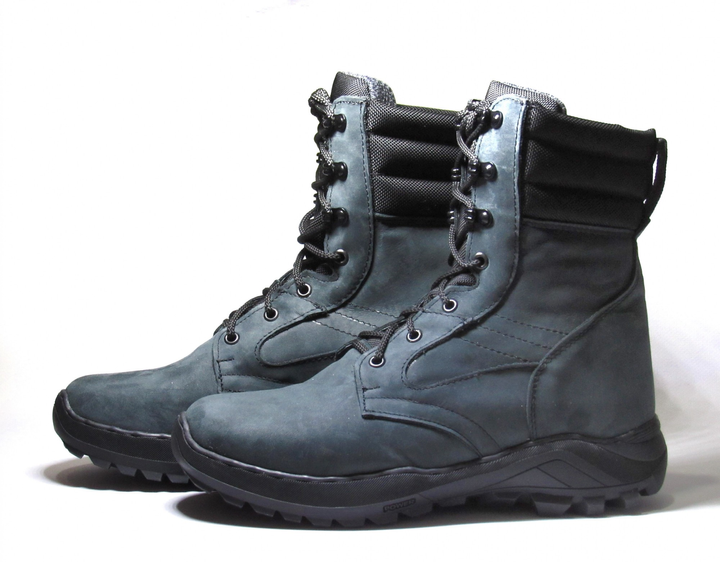 Берцы зимние с мембранным утеплителем до -20'С, обувь для военных, Нацгвардии, полиции KROK BЗ4, 43 размер, черные, 01.43 - изображение 2