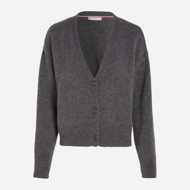 Kardigan damski z alpaki Tommy Hilfiger WW0WW39916 XS Szary (8720645367482) - obraz 5