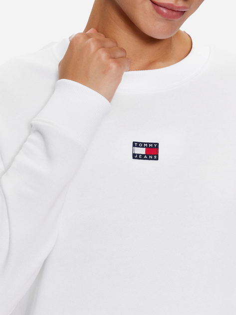 Світшот жіночий Tommy Jeans DW0DW16138 M Білий (8720644464915) - зображення 4