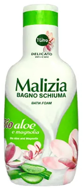 Гель-піна для душу та ванни Malizia Біо Алое та Магнолія 1000 мл (8003510027996) - зображення 1