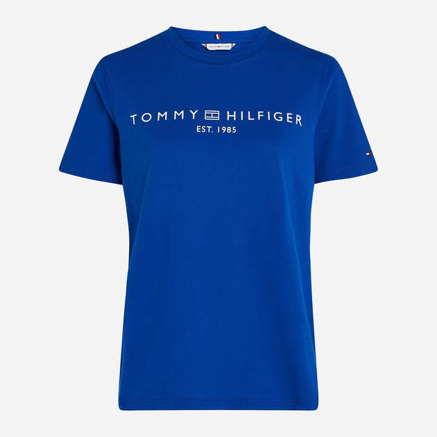 Koszulka damska basic Tommy Hilfiger WW0WW40276 S Granatowa (8720645360520) - obraz 4