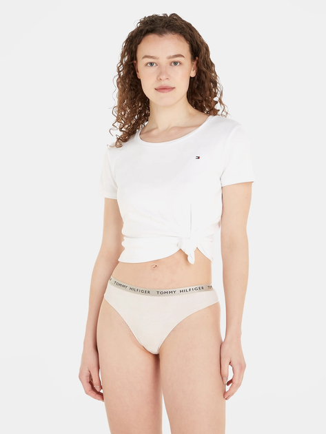 Zestaw damskich majtek typu tanga 3 szt Tommy Hilfiger UW0UW04889 XS Wielobarwny (8720645442202) - obraz 4