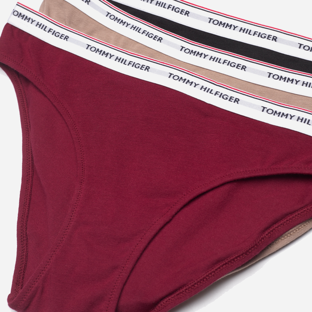 Zestaw damskich majtek typu brazyliany 3 szt Tommy Hilfiger UW0UW04895 mlk bl S-M Wielobarwny (8720645444589) - obraz 3