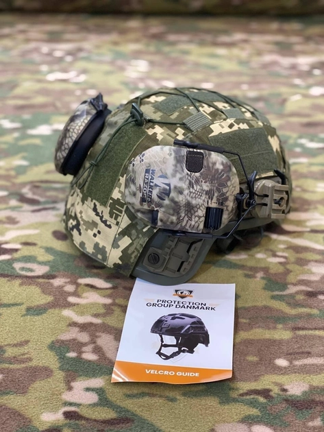 Тактический военный кавер на шлем каску ARCH PGD Denmark Пиксель L - изображение 2