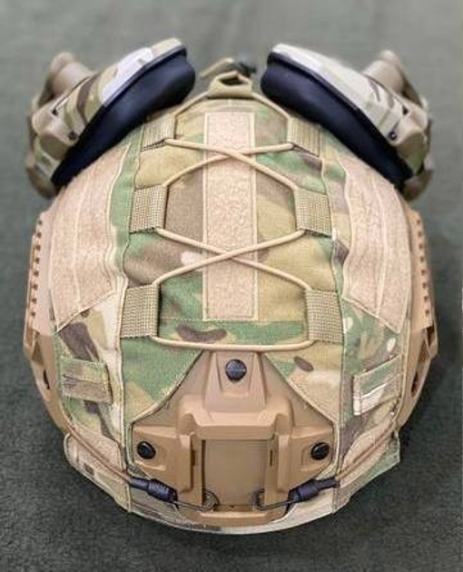 Кавер тактический multicam для шлема на каску ARCH PGD Denmark кавер мультикам фаст без ушей чехол на шолом M - изображение 1
