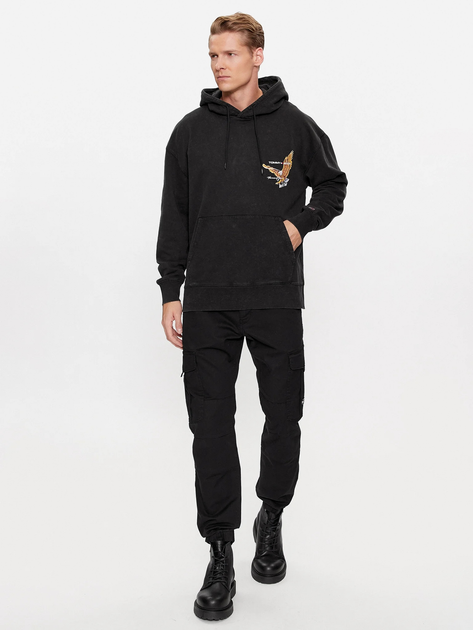 Худі чоловіче Tommy Jeans DM0DM17812-Black S Чорне (8720645049340) - зображення 3