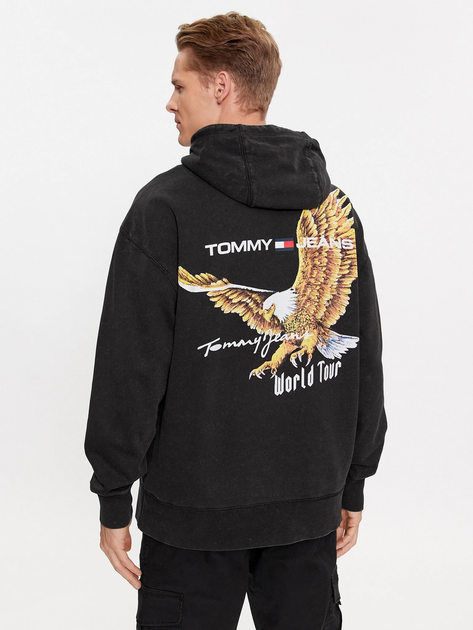 Худі чоловіче Tommy Jeans DM0DM17812-Black M Чорне (8720645049548) - зображення 2