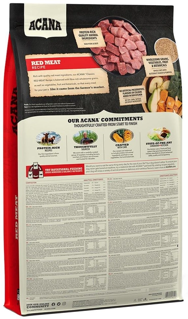 Сухий корм ACANA Red Meat Dog для дорослих собак усіх порід 9.7 кг (0064992561123) - зображення 2