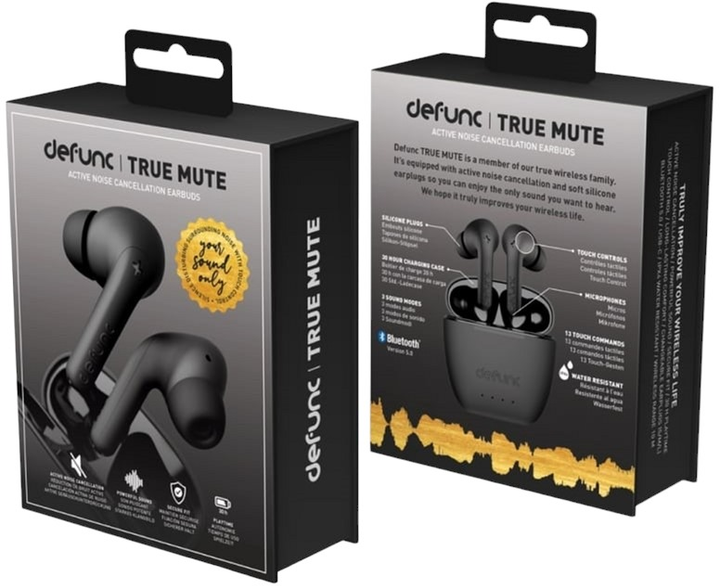 Słuchawki Defunc True Mute TWS Black (D4251) - obraz 6