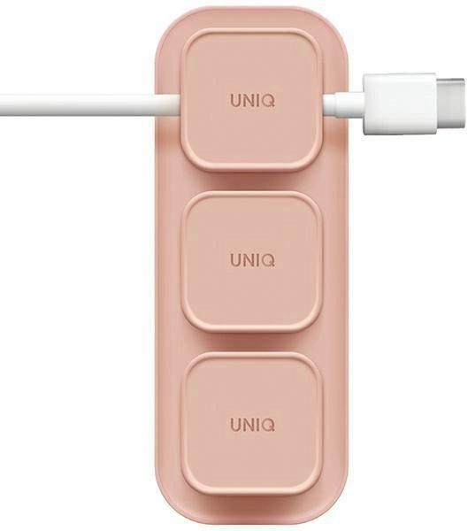 Органайзер Uniq Pod Mag для кабелю самоклеючий, магнітний Рожевий (8886463684962) - зображення 1
