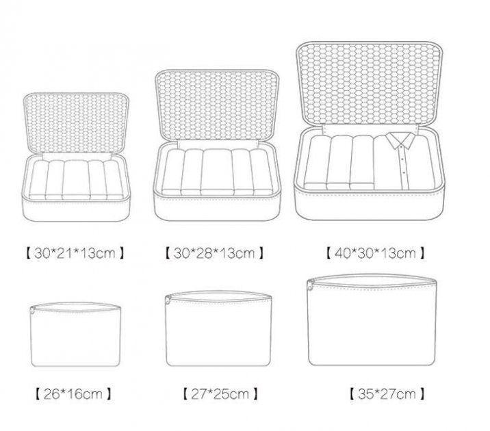 Набор дорожных органайзеров Laundry Pouch. Малиновый - Фото 2 Набор дорожных органайзеров Laundry Pouch. Малиновый - изображение 2