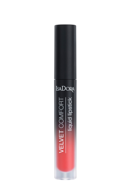 Szminka Isadora Velvet Comfort Liquid 55 Coral Rush 4 ml (7317852111550) - obraz 1