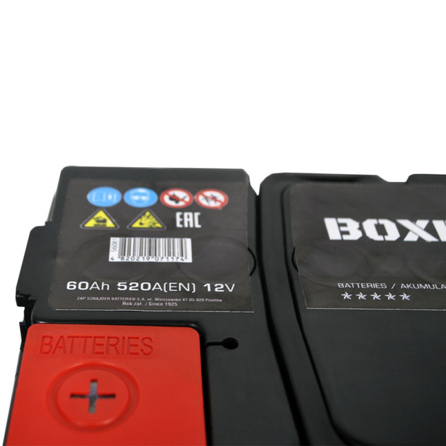 Аккумулятор автомобильный BOXER (L2) 60Ah 520A L+ - изображение 2