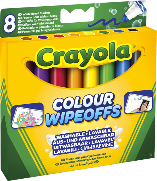 Набор фломастеров Crayola Markers для сухого стирания washable х 8 шт  (5010065082236) – фото, отзывы, характеристики в интернет-магазине ROZETKA