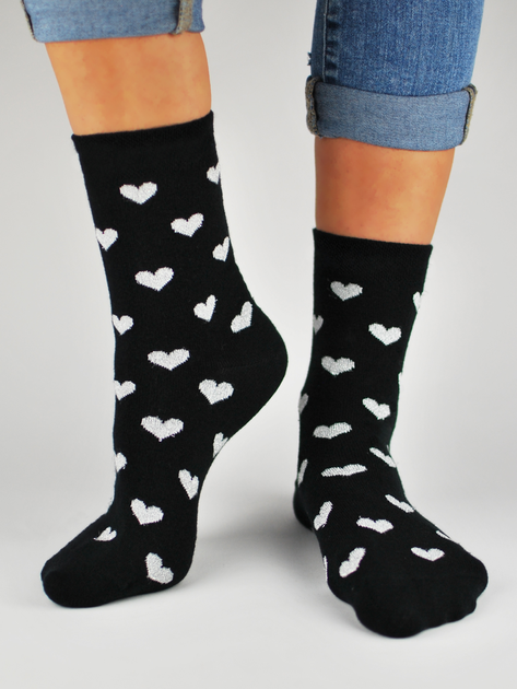 Жіночі шкарпетки Noviti SB026-W-01 39-42 Чорні (5905204314791) - зображення 1