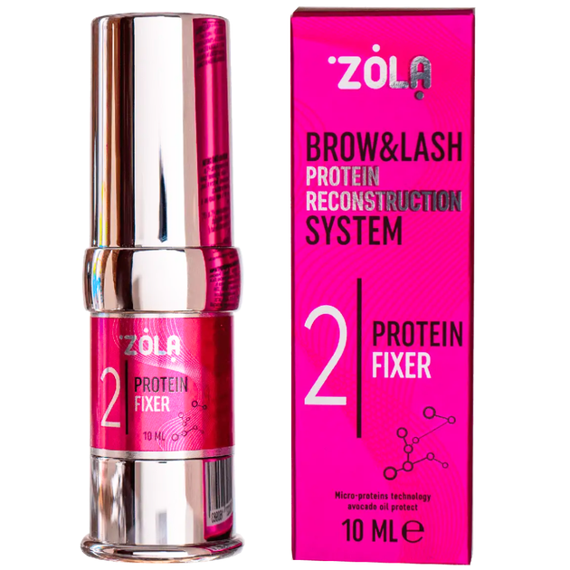 Засіб для ламінування 02 Zola Brow&Lash Protein Fixer - Фото 2 Засіб для ламінування 02 Zola Brow&Lash Protein Fixer - зображення 2