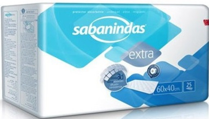 Одноразові пелюшки Sabanindas Protector 60x40 см 25 шт (8410520039107) - зображення 1