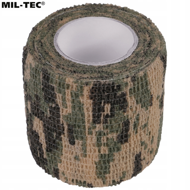 Стрічка військовопольова Mil-Tec Самоклеюча маскувальна Для зброї та спорядження Камуфляж - зображення 2