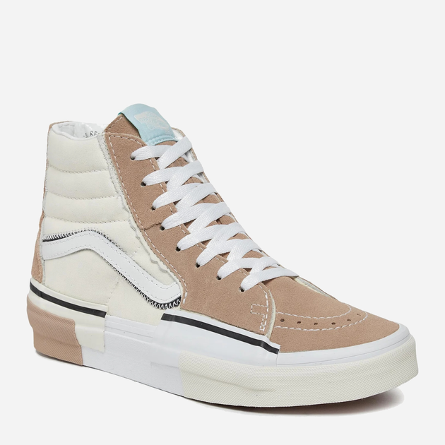 Tenisówki męskie materiałowe na platformie wysokie Vans Sk8 Hi VN0005UKP2T1 39 (7US) 25 cm Jasnobeżowe (196573319264) - obraz 2