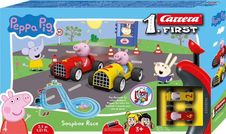 Перегоновий трек Carrera First Race Track Peppa Pig Soapbox Race 2.9 м (63044) (4007486630444) - зображення 1