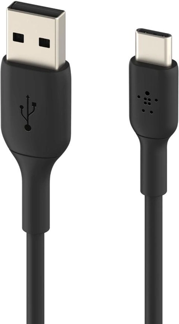 Kabel Belkin Boost Charge USB-C to USB-A Cable, 15 cm, Black (CAB001bt0MBK) - obraz 1
