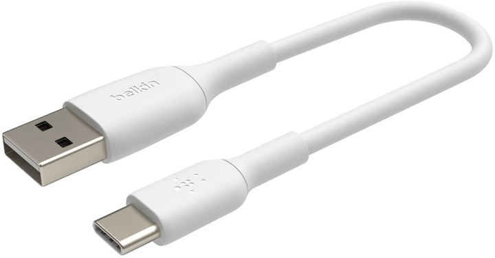 Kabel Belkin Boost Charge USB-C to USB-A Cable, 15 cm, White (CAB001bt0MWH) - obraz 3