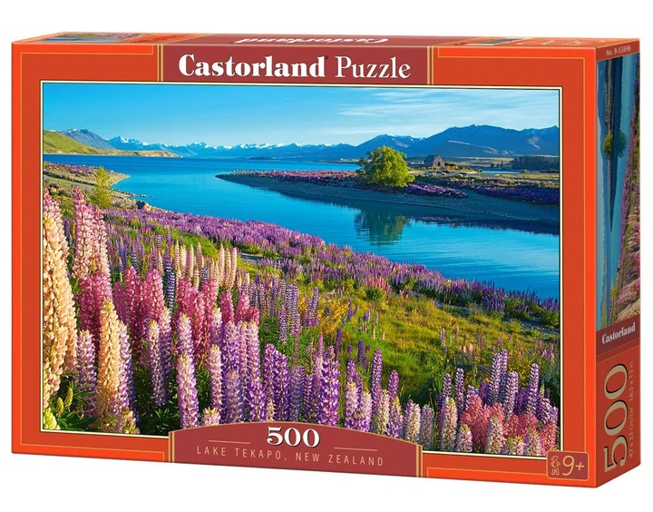 Пазлы Castorland Озеро Текапо Новая Зеландия на 500 элементов - Фото 2 Пазлы Castorland Озеро Текапо Новая Зеландия на 500 элементов - изображение 2