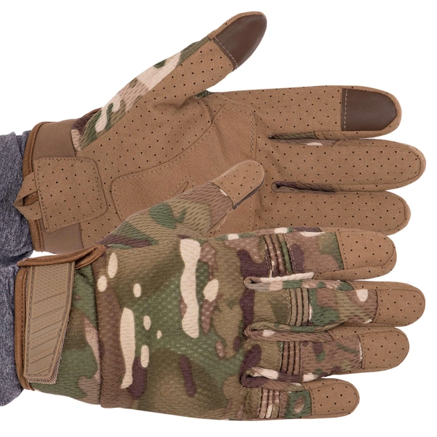 Рукавички тактичні із закритими пальцями Military Rangers BC-8816 Колір: Камуфляж Multicam розмір: M - изображение 1