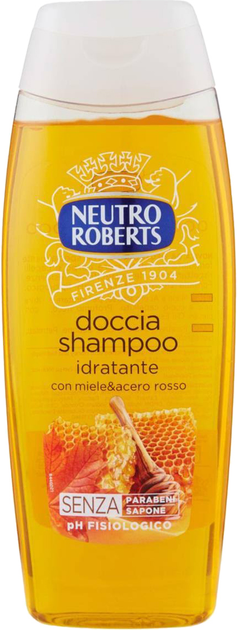 Акція на Гель-шампунь для душу зволожуючий Neutro Roberts Doccia Shampoo Con Miele & Acero Rosso з Медом та Червоним кленом 250 мл від Rozetka