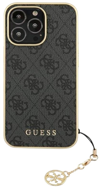 Etui plecki Guess 4G Charms Collection do Apple iPhone 13 Pro Max Grey (3666339033507) - obraz 1