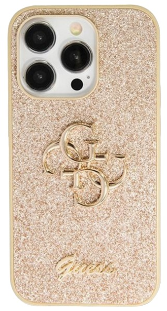 Etui plecki Guess Flower Strap do Apple iPhone 13 Pro Max Gold (3666339147730) - obraz 1