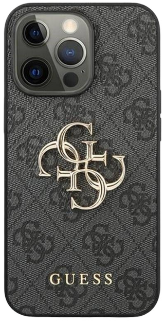 Панель Guess 4G Big Metal Logo для Apple iPhone 14 Pro Gray (3666339066260) - зображення 1