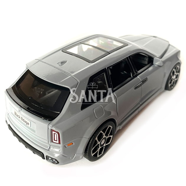 Іграшкова машинка металева Rolls-Royce Ghost BLACK BADGE, роллс ройс, сірий, звук, світло, інерція, відчин двері, капот, Автоексперт, 1:32,15*8*5,5см (ТК-11056) - зображення 4