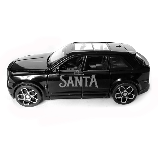 Іграшкова машинка металева Rolls-Royce Ghost BLACK BADGE, роллс ройс, чорний, звук, світло, інерція, відчин двері, капот, Автоексперт, 1:32,15*8*5,5см (ТК-11056) - зображення 4