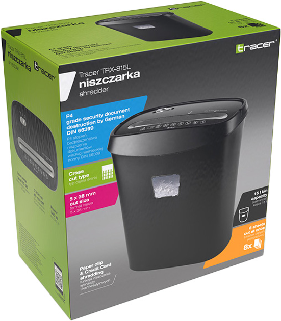 Niszczarka ścinkowa Tracer TRX-815L (TRANIS47012) - obraz 5