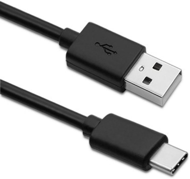 Kabel Qoltec USB Typ-C - USB Typ A 1.5 m czarny (5901878504896) - obraz 1