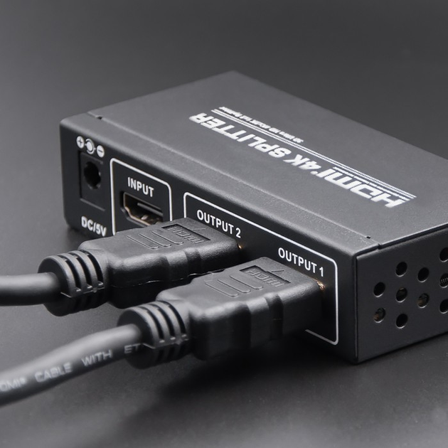 Aktywny rozdzielacz Qoltec HDMI 1x2 v.1.3b (5901878505367) - obraz 3