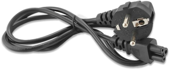 Kabel Qoltec zasilający koniczynka S03/ST1 3 pin 1.2 m (5908260270841) - obraz 1