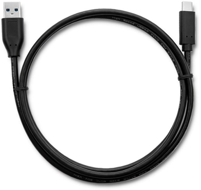 Kabel Qoltec USB 3.0 Type A męski - USB 3.1 Type-C męski 1 m (5901878505008) - obraz 2