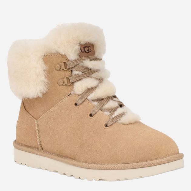 Акція на Жіночі зимові черевики високі UGG 683992967 38 (7US) 25 см Бежеві від Rozetka