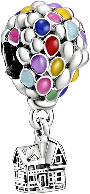 Wisiorek Pandora Disney Sterling Silver Pixar up House Balloons Charm (5700302877366) - obraz 1