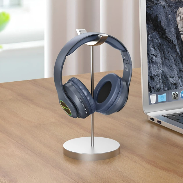 Навушники borofone bo17 wireless headphones dark blue - зображення 2