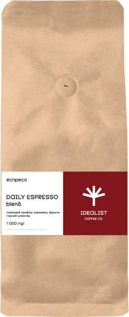 Акція на Кава в зернах Idealist Coffee Co Daily espresso 1 кг від Rozetka