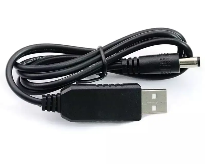 Кабель з перетворювачем USB 5V - DC 5.5-2.1/12V для роутера, відеокамери - зображення 3