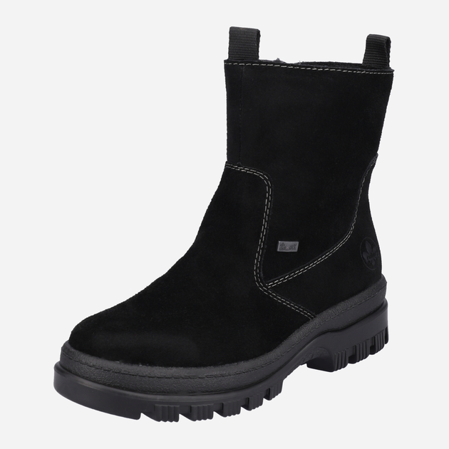 Жіночі черевики Rieker X8250-00 40 26.1 см Чорні (4061811060702) - зображення 3