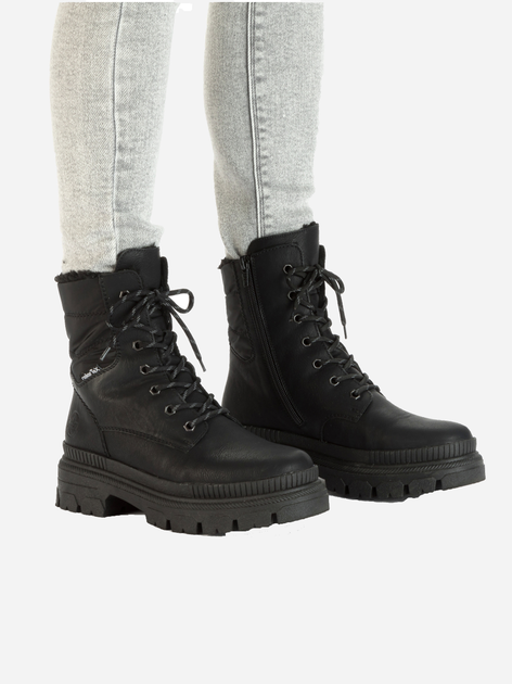 Жіночі зимові черевики високі з мембраною Rieker Y9331-00 39 25.5 см Чорні (4061811041060) - зображення 2