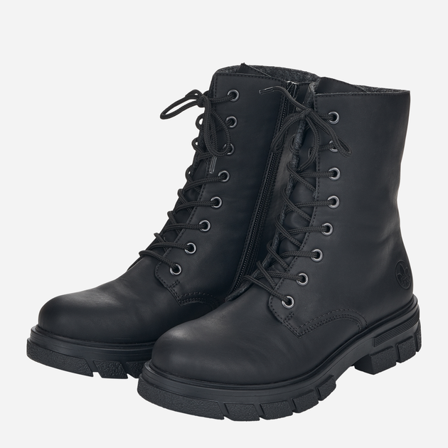 Жіночі черевики високі Rieker Z9120-00 37 24.2 см Чорні (4060596180490) - зображення 7