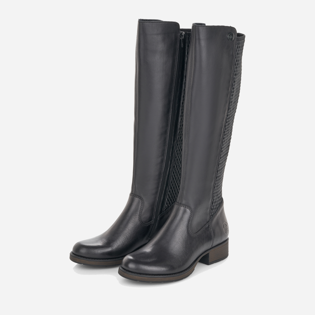 Oficerki damskie skórzane Rieker Z9591-00 40 26.1 cm Czarne (4059954094012) - obraz 7