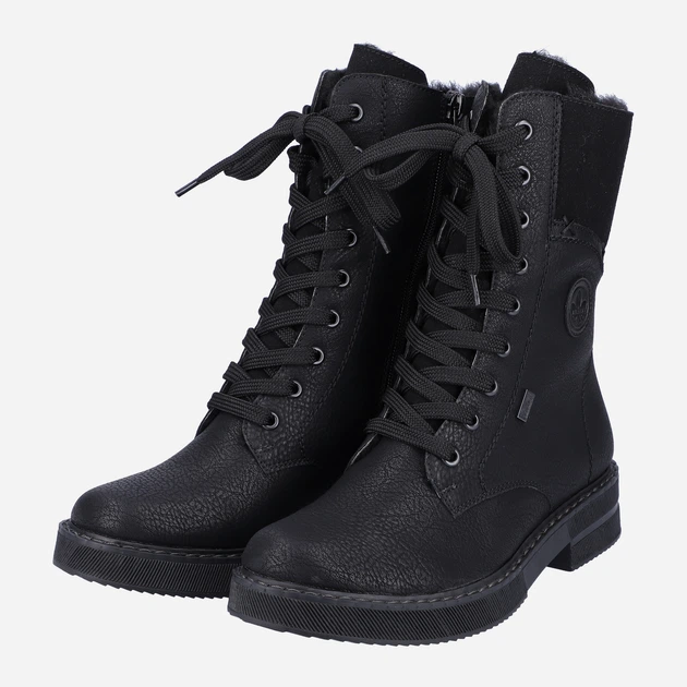 Zimowe botki damskie na obcasie Rieker 72048-01 41 26.7 cm Czarne (4060596658128) - obraz 7